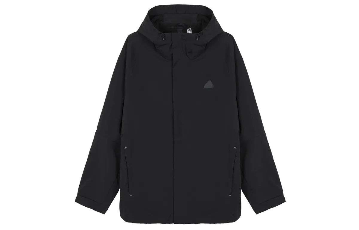 Adidas Jackets Men's Black Hooded Moderate Other
