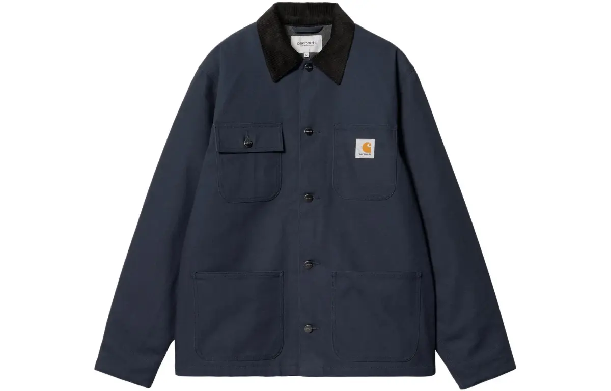 Carhartt WIP Jackets Men's Blue Lapel Moderate Soft Shell
