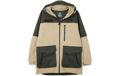 New Balance Velvet Jackets Men's Khaki Hooded Moderate