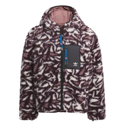 Adidas Originals REVERSIBLE ALLOVER PRINT Jackets & Coats Unisex Dark Reddish Purple/Wonder Oxidized Red