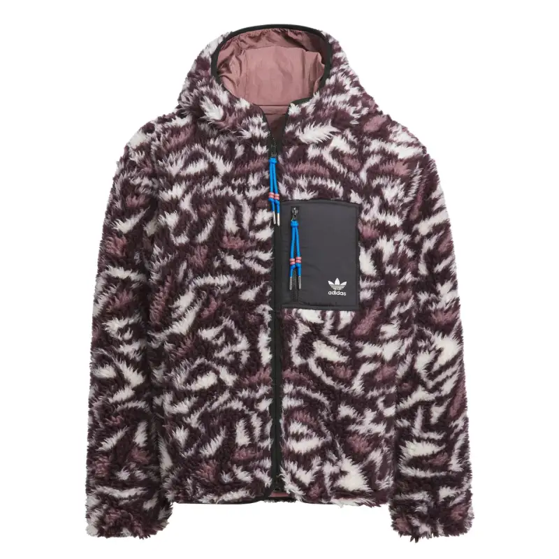 Adidas Originals REVERSIBLE ALLOVER PRINT Jackets & Coats Unisex Dark Reddish Purple/Wonder Oxidized Red