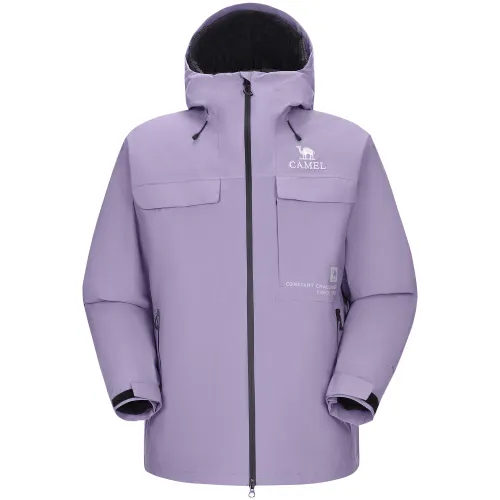 CAMEL Camel all-weather series outdoor snow mountain NR99 three-proof volcanic graphene goose down jacket windproof and water-repellent three-in-one jacket men's style