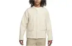 Nike SPORTSWEAR TECH PACK Fleece Tops Men's Beach White Crew Neck Moderate