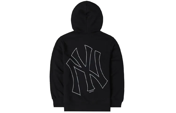 MLB Basic Logo Velvet-feel Coat Men's Black