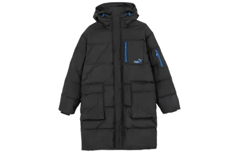PUMA Down Jackets Unisex Black Hooded (Non-detachable) Moderate Other