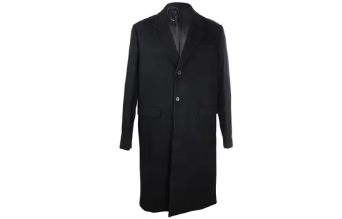 PRADA Coats Men's Black Lapel Moderate