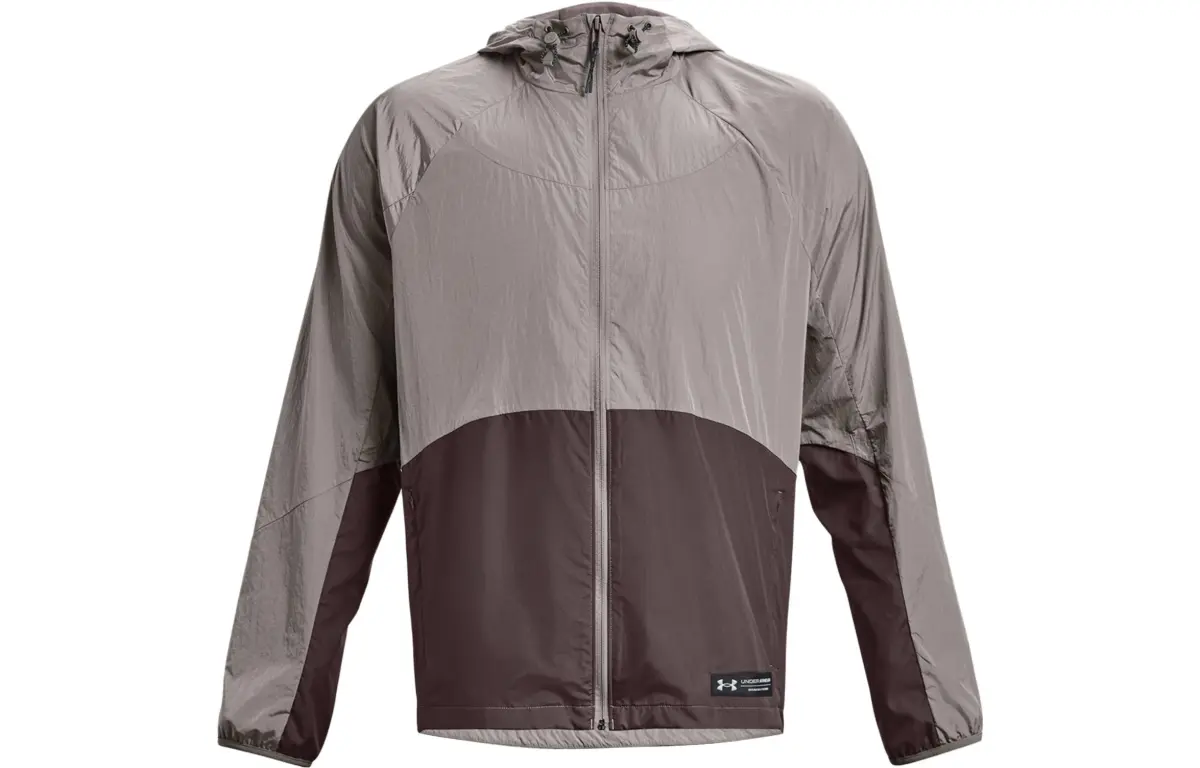 Under Armour RUSH Jackets Men's Taupe Hooded Moderate Other