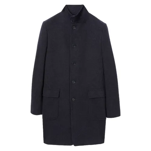 Loro Piana Coats Men's Black Lapel Moderate