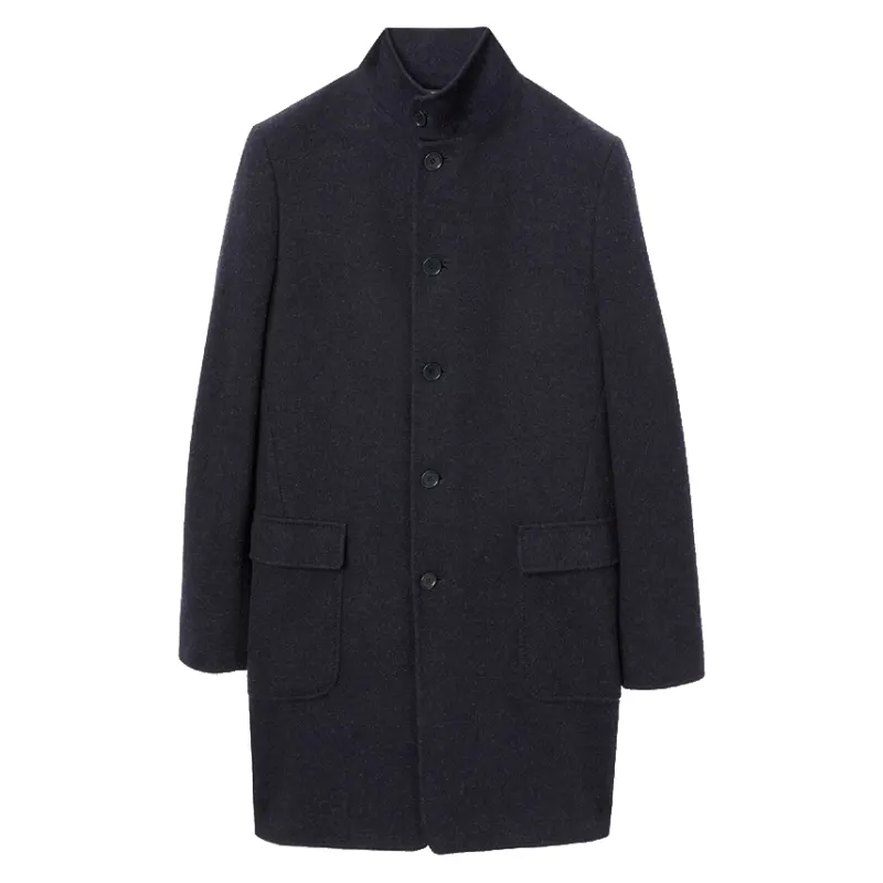Loro Piana Coats Men's Black Lapel Moderate