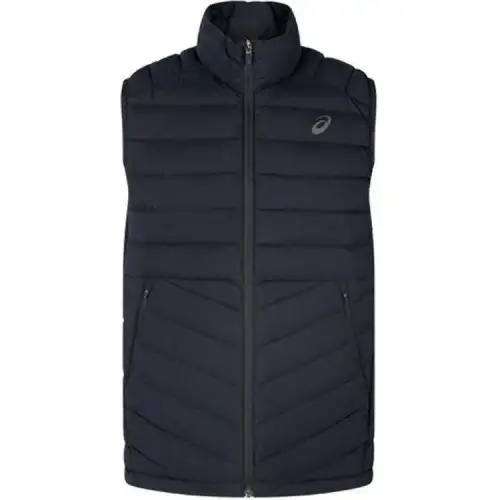 ASICS Vests Men's Black Stand Collar Moderate Other
