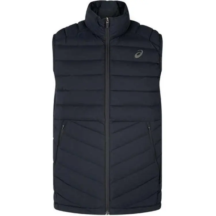 ASICS Vests Men's Black Stand Collar Moderate Other