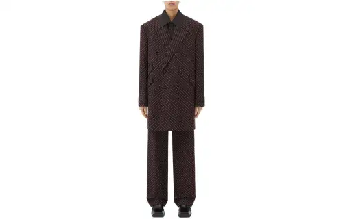 Bottega Veneta SS24 Coat Men's Chocolate Brown
