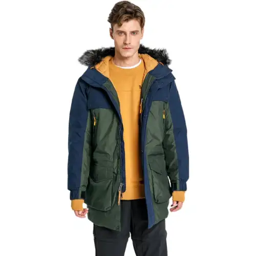 Timberland Down Jackets Men's Green Blue Hooded Moderate Other