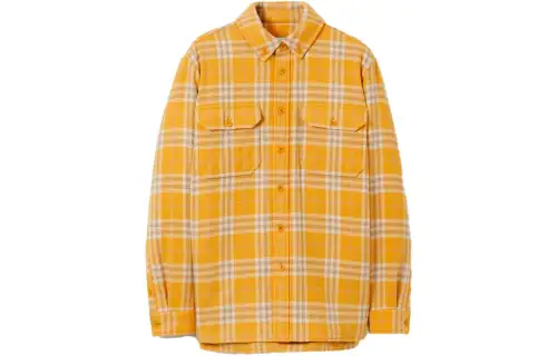 Burberry Check Pattern Buttoned Shirt Jacket