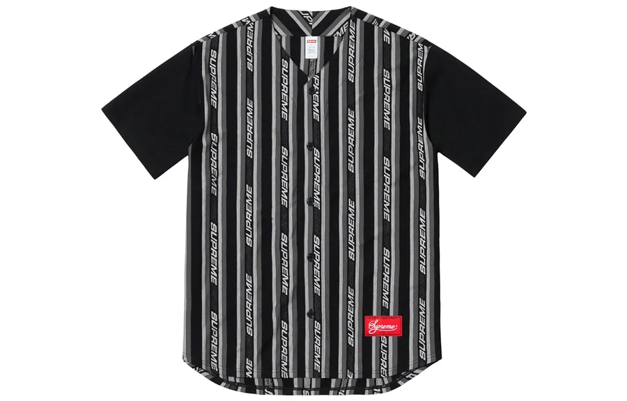 Supreme Jacquard Logo Baseball Jersey
