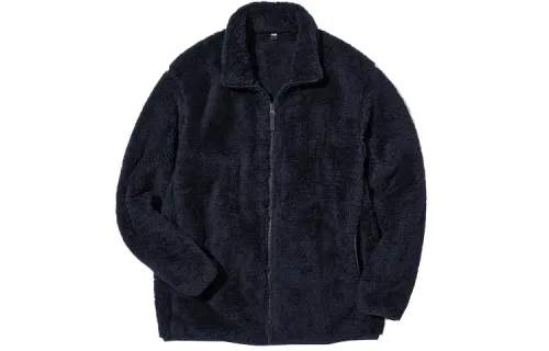 UNIQLO Jackets Men's Navy Blue Stand Collar Thickened Other