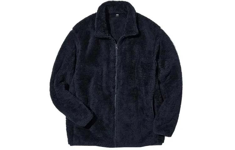 UNIQLO Jackets Men's Navy Blue Stand Collar Thickened Other