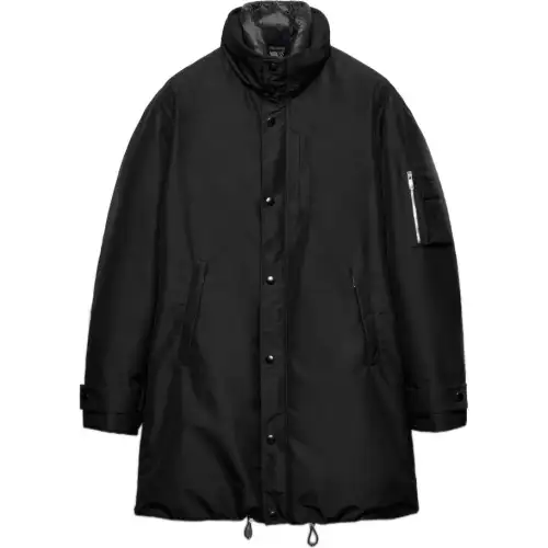 Prada High Neck Buttoned Coat