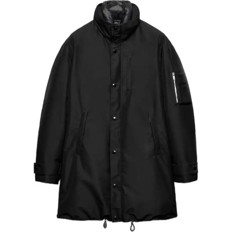 Prada High Neck Buttoned Coat
