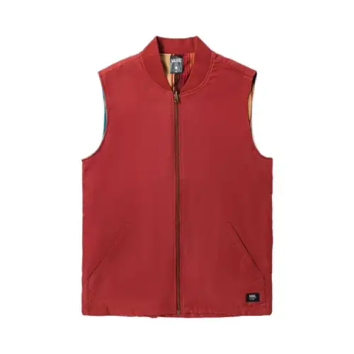 Vans Vests Men's Red Baseball Collar Moderate Other