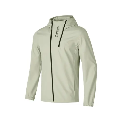 Skechers Mountain Rainforest Windbreaker Jackets Men's Light Army Green/036H Hooded Moderate