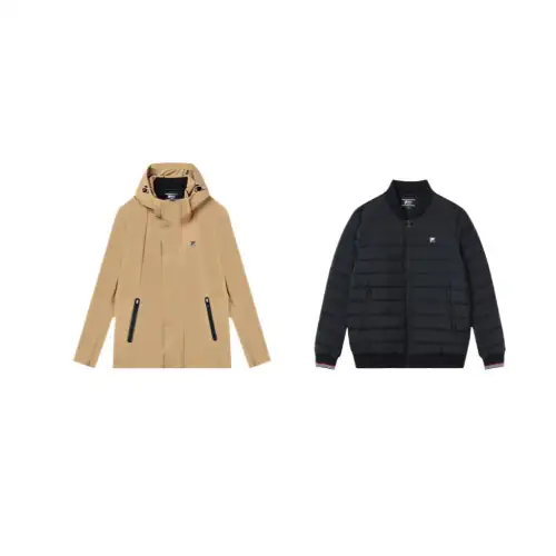FILA Modern Down Jacket Men's Denim Khaki