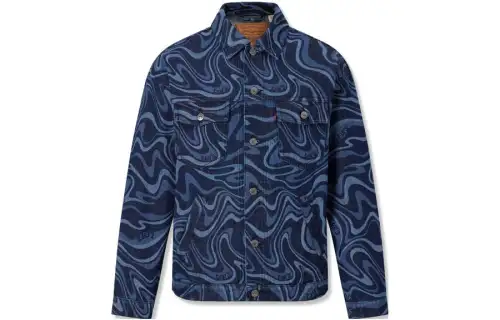 Levis Jackets Men's Blue Lapel Moderate Other