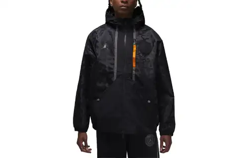 Jordan PSG Jackets Unisex Black Hooded Moderate Other
