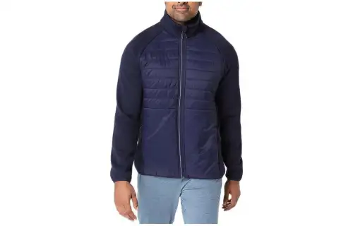 ASICS Jackets Men's Marine Blue Stand Collar Moderate Other