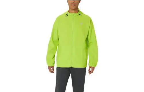 ASICS Jackets Men's Green Hooded Moderate Other