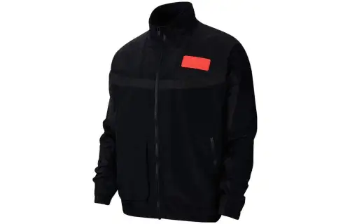 Jordan Jackets Men's Black Stand Collar Moderate Other