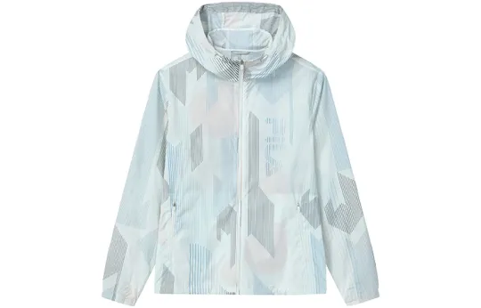 FILA Sun Protection Clothing Men's All Over Print Hooded Thin Straight Fit