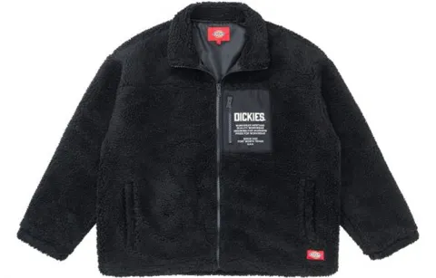 Dickies Velvet Jackets Unisex Black Lapel Thickened And Fleece Lined