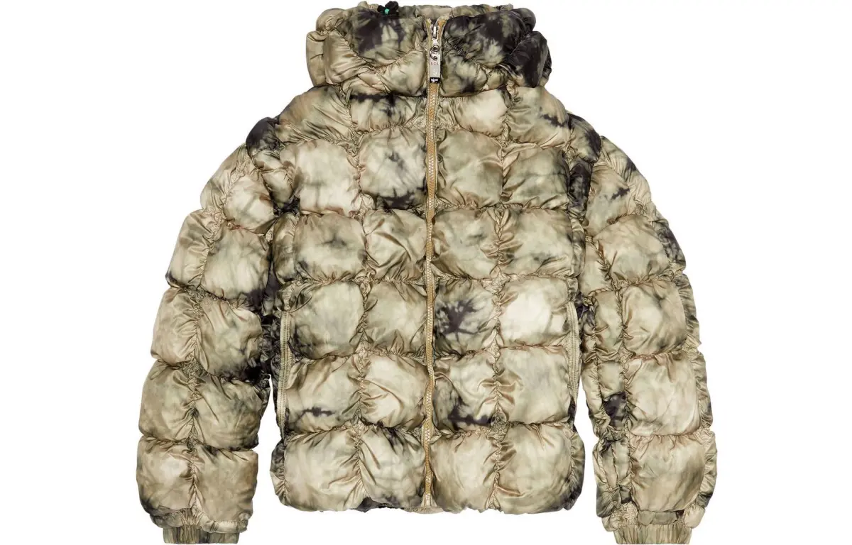 DIESEL Jackets Men's Khaki Hooded (Non-detachable) Moderate Straight Fit