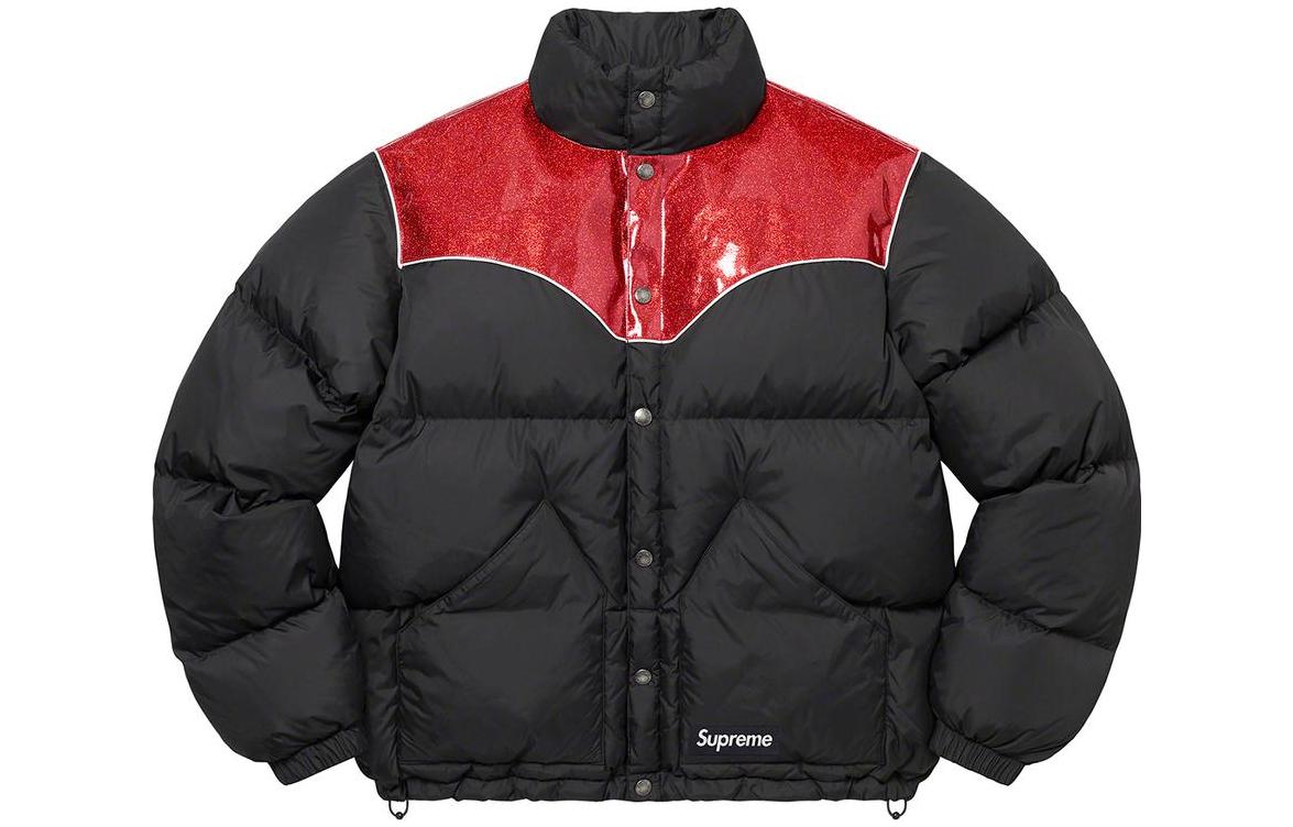 Куртка Supreme Glitter Yoke Down Puffer (разноцветная)