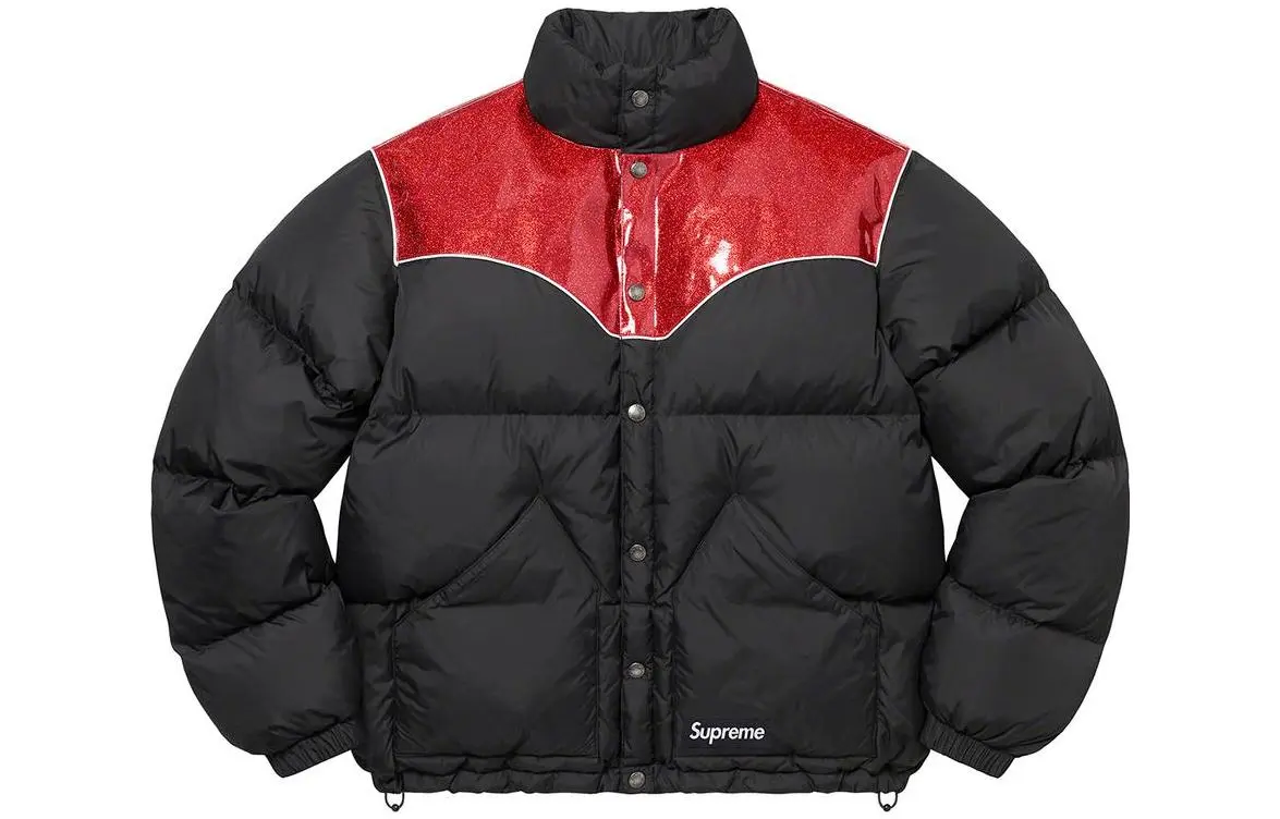 Supreme Glitter Yoke Down Puffer Jacket