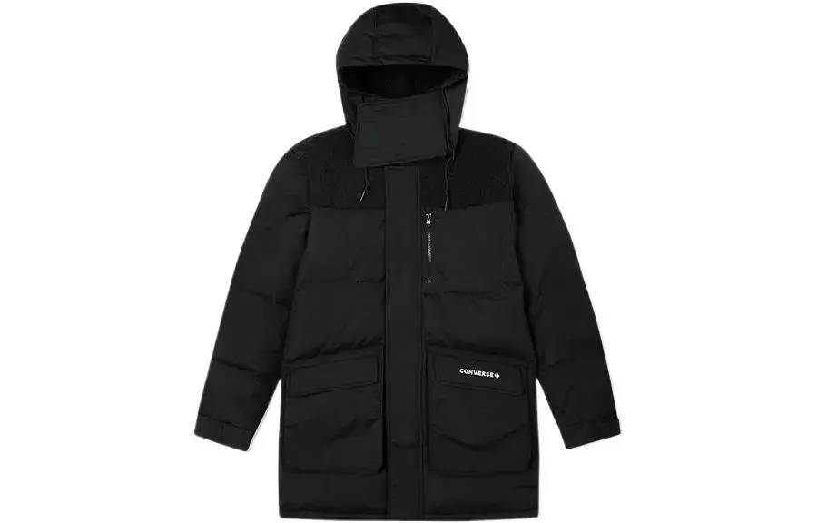 Converse Down Jackets Men's Black Hooded Moderate Other