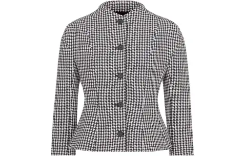 DIOR Jackets Women's Black/White Crew Neck Moderate Other