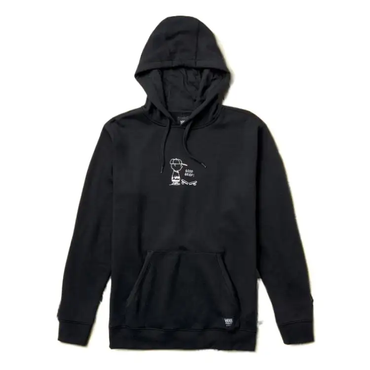 Vans Sweatshirts Men's Black Hooded Moderate Regular