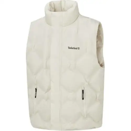 Timberland Vests Men's White EFL Stand Collar Moderate Other