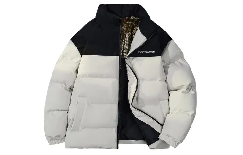 JEANSWEST Puffer Jackets Unisex Stand Collar Thickened