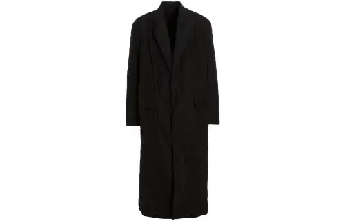 Balenciaga Checked Single Breasted Coat