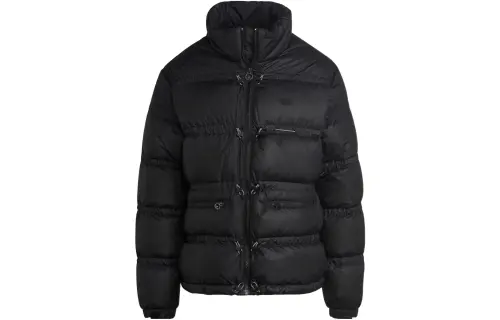 Adidas Originals Down Jackets Men's Black Stand Collar Moderate Down Jacket
