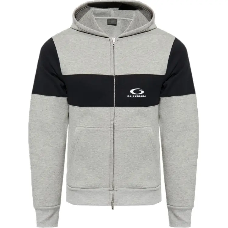 Balenciaga Logo Embroidered Zipped Hoodie