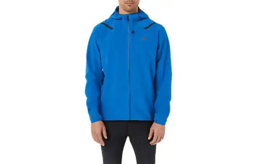 ASICS Jackets Men's Lake Blue Hooded Moderate Other