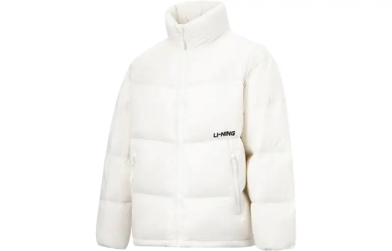 Li Ning Hot Pots Down Collection Down Jacket Unisex Ivory
