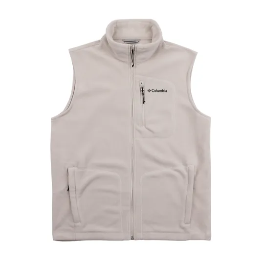 Columbia Vests Men's Khaki Stand Collar Moderate Other