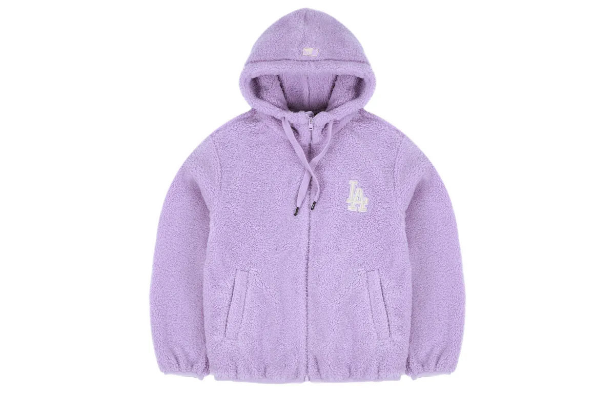 MLB New York Yankees Velvet Jackets Unisex Lavender Purple Hooded Moderate Straight Fit