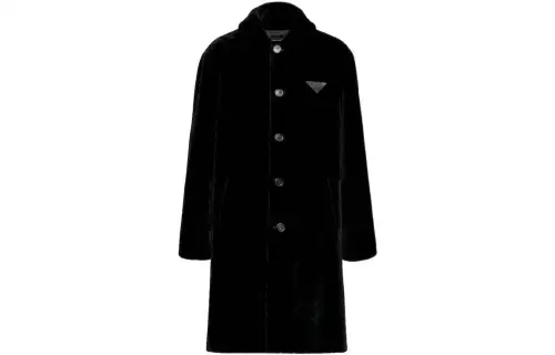 【Previous Season】triangle-logo shearling coat