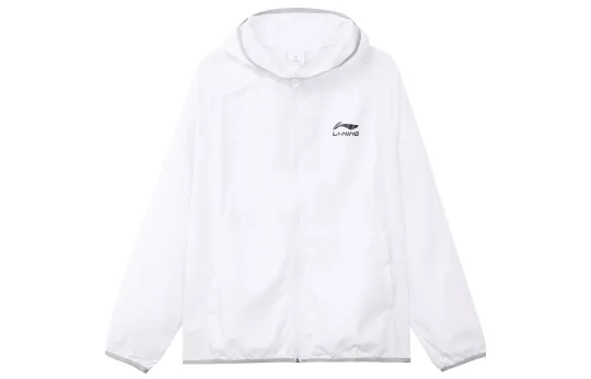 Li Ning Breathable And Quick Dry Sun Protection Clothing Men's White